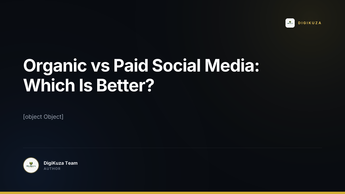 Organic vs Paid Social Media: Which Is Better?