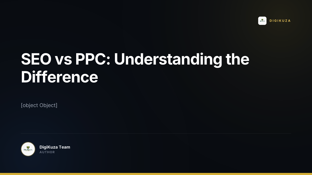 SEO vs PPC: Understanding the Difference